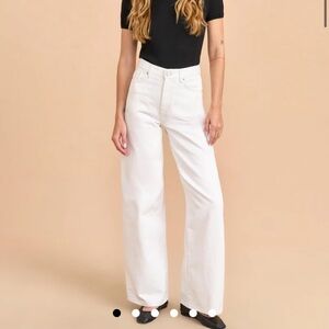 La Ligne Isadora High rose wide leg jean